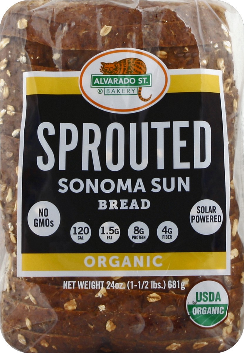 slide 2 of 5, Alvarado St. Bakery Organic Sprouted Sonoma Sun Bread, 24 oz