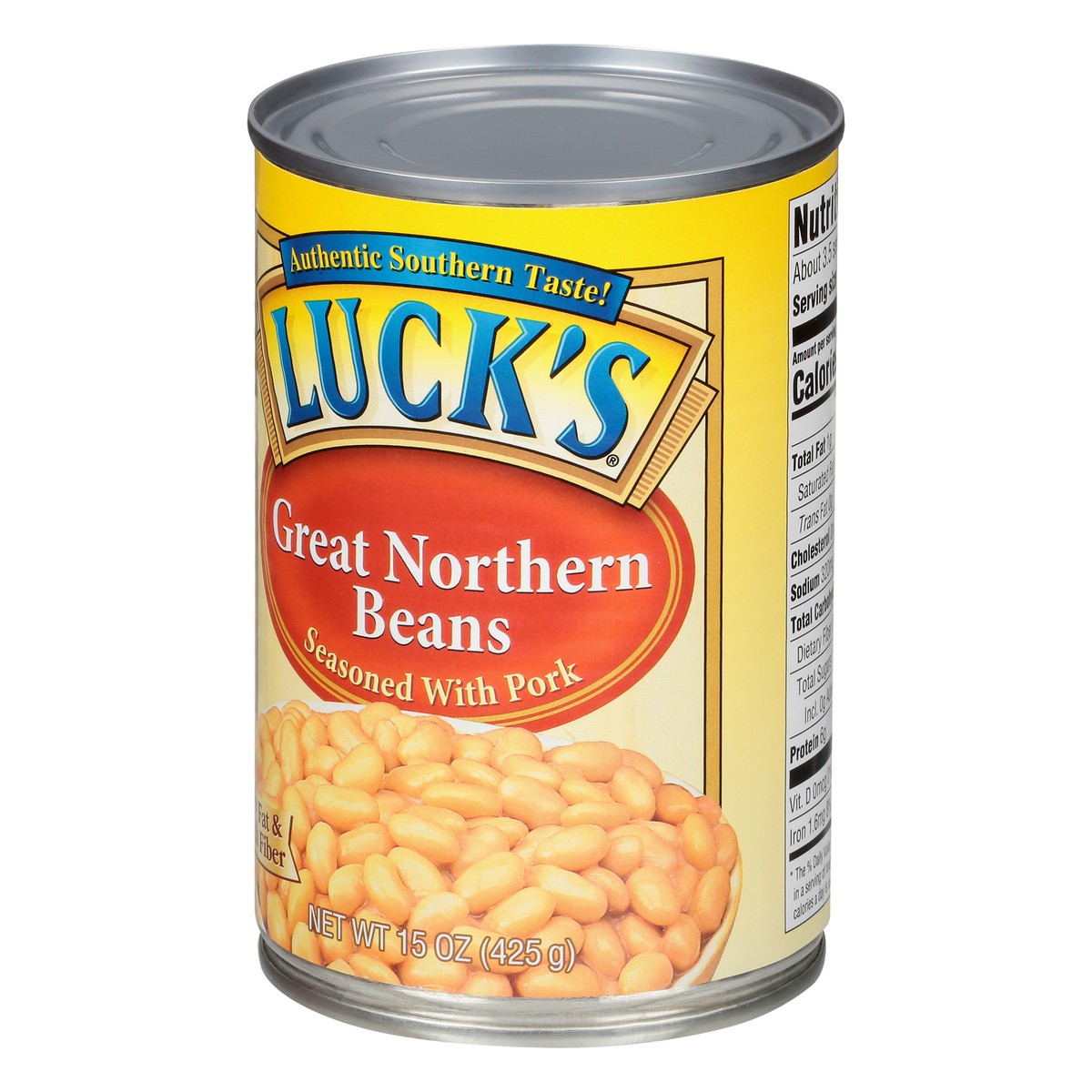 slide 6 of 13, Luck's Seasoned with Pork Great Northern Beans 15 oz, 15 oz