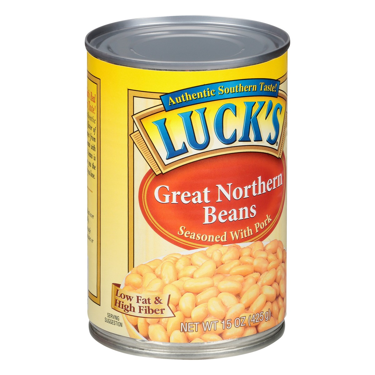 slide 2 of 13, Luck's Seasoned with Pork Great Northern Beans 15 oz, 15 oz