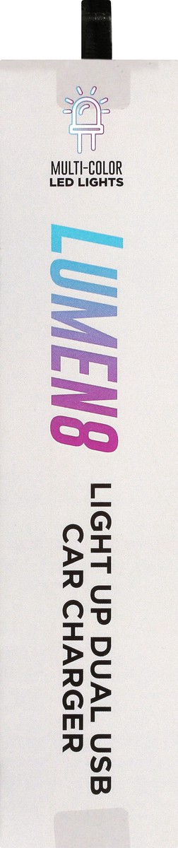 slide 8 of 11, Lumen8 10 Watt Light Up Dual USB Car Charger 1 ea, 1 ct