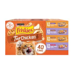 Purina Friskies Gravy Wet Cat Food Variety Pack, TurChicken Extra Gravy Chunky, Meaty Bits & Shreds