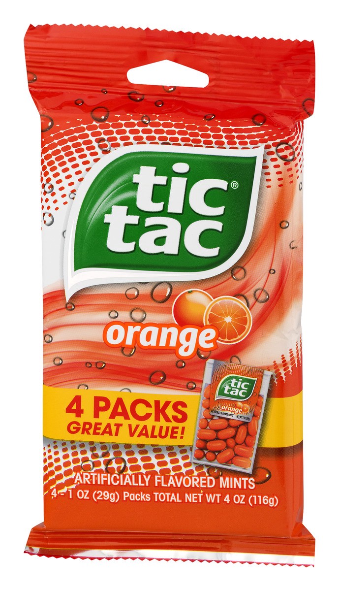 slide 2 of 10, Tic Tac Orange Big Packs Mints, 4 ct