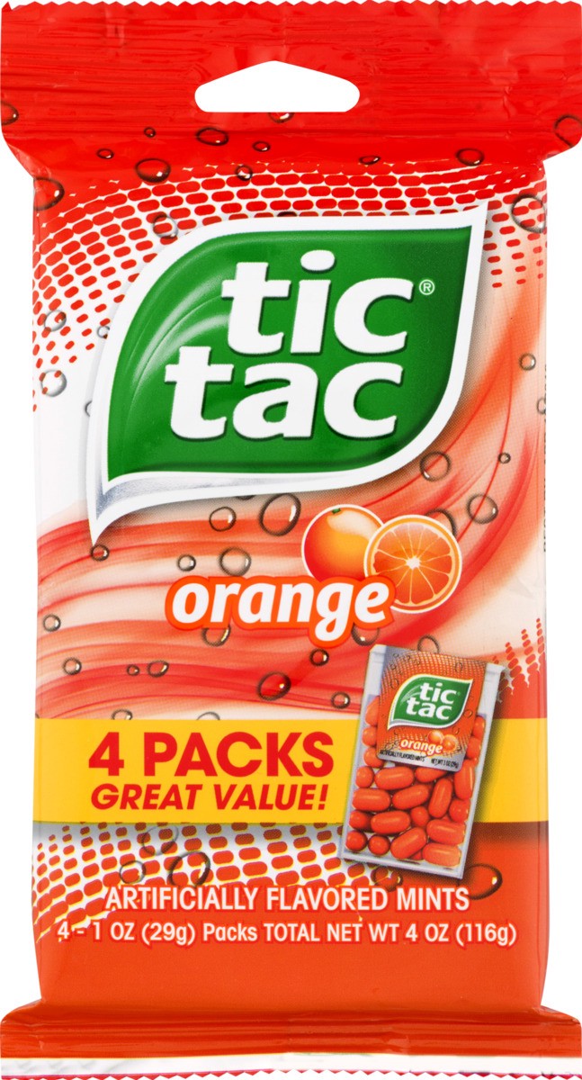 slide 6 of 10, Tic Tac Orange Big Packs Mints, 4 ct