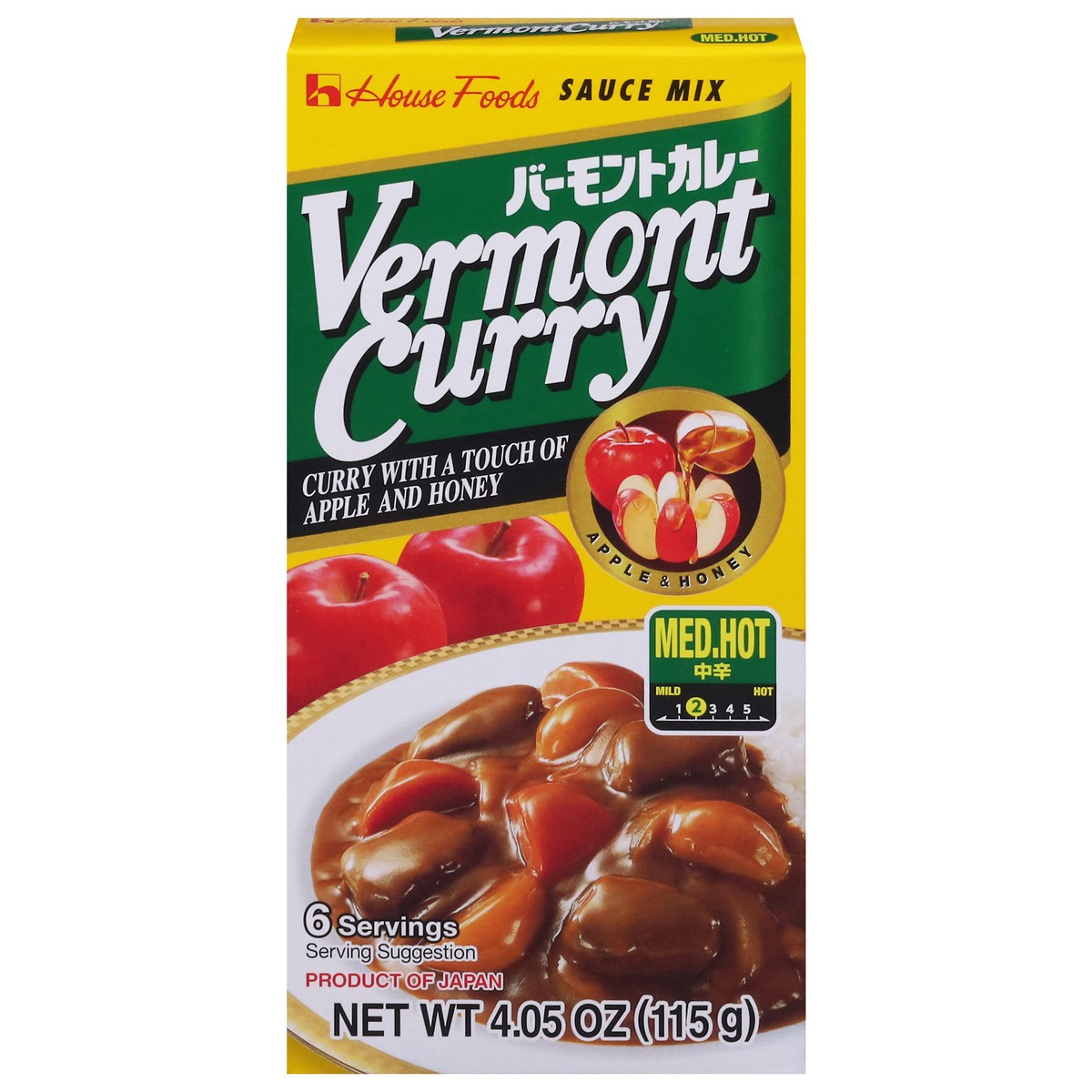 slide 1 of 4, House Foods Vermont Curry Sauce Mix 4.05 oz, 4.4 oz