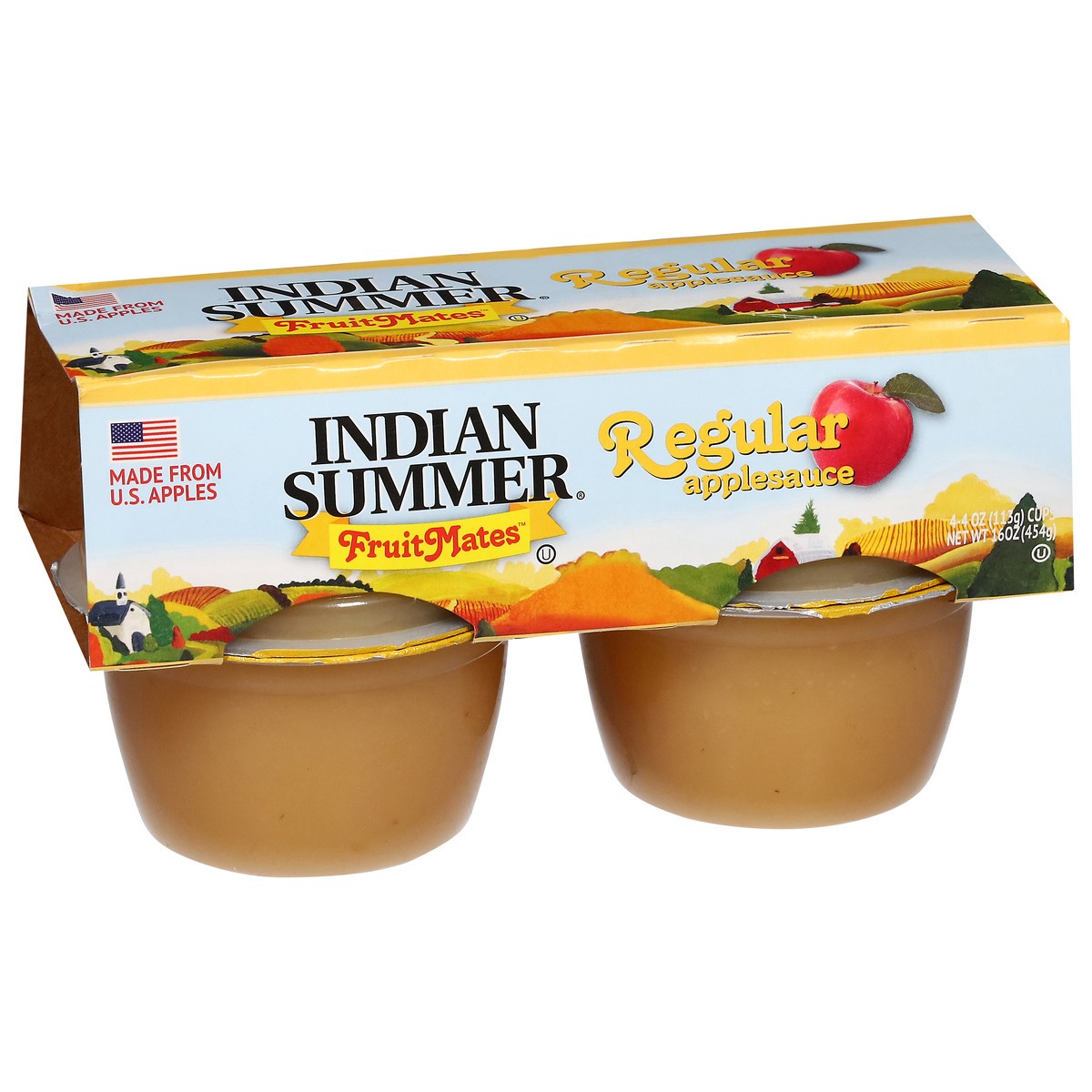 slide 8 of 14, Indian Summer Fruite Mates Regular Applesauce - 4 ct, 4 ct
