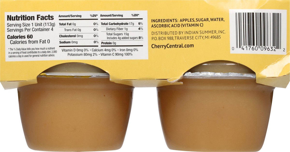 slide 5 of 14, Indian Summer Fruite Mates Regular Applesauce - 4 ct, 4 ct