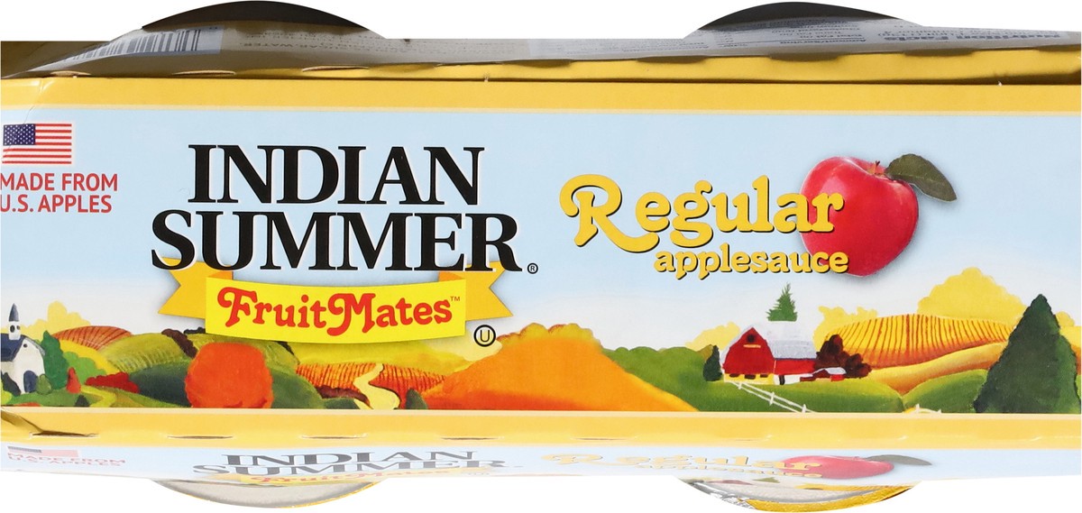 slide 9 of 14, Indian Summer Fruite Mates Regular Applesauce - 4 ct, 4 ct