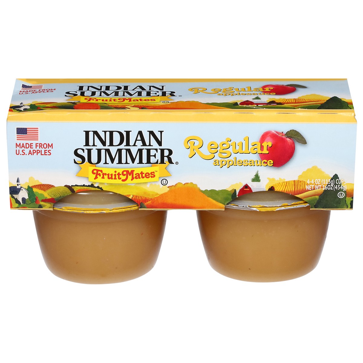 slide 12 of 14, Indian Summer Fruite Mates Regular Applesauce - 4 ct, 4 ct
