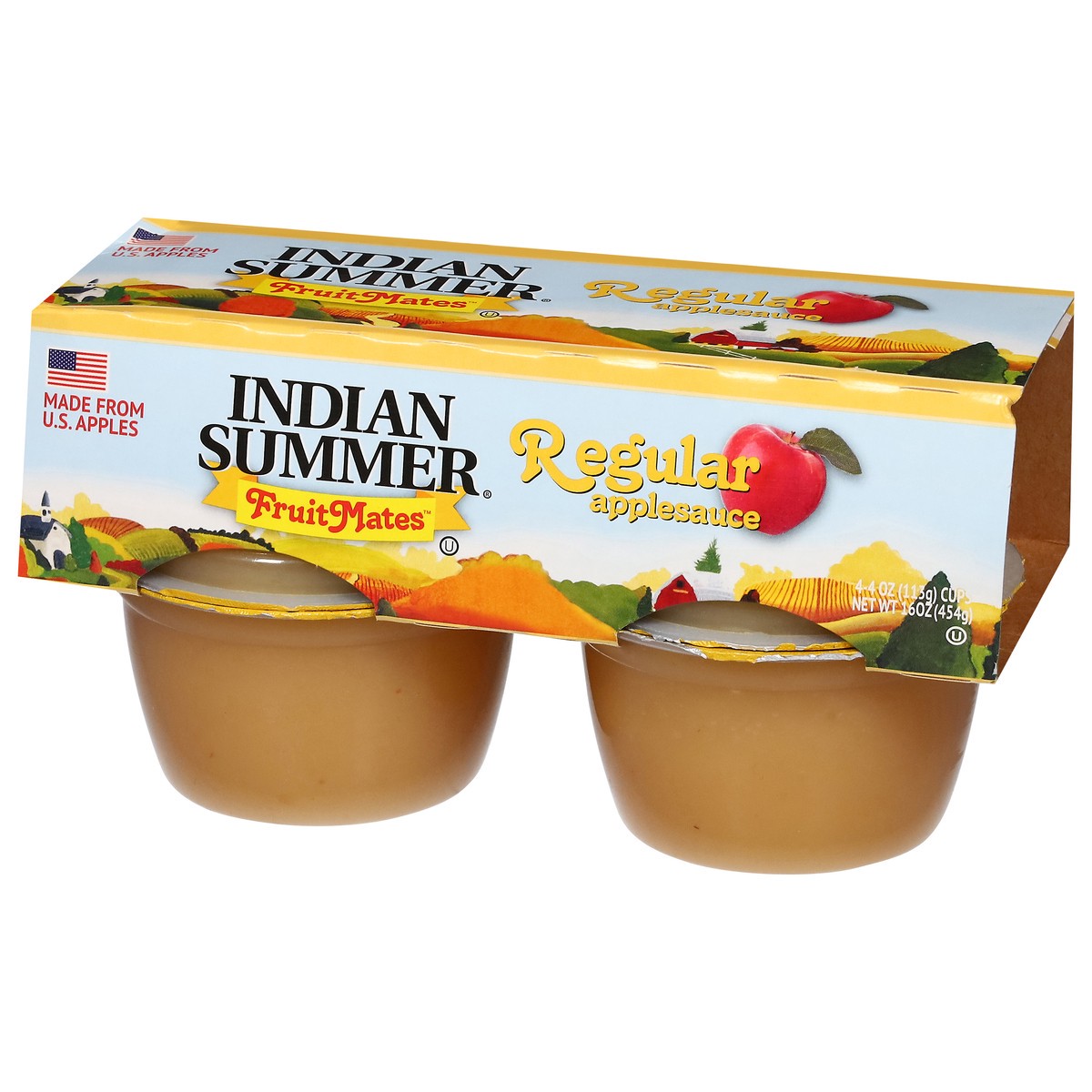slide 2 of 14, Indian Summer Fruite Mates Regular Applesauce - 4 ct, 4 ct