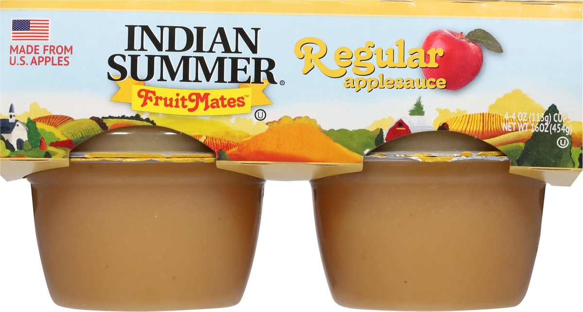 slide 14 of 14, Indian Summer Fruite Mates Regular Applesauce - 4 ct, 4 ct