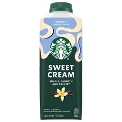 Starbucks Vanilla Flavored Sweet Cream Creamer, 24 fl oz