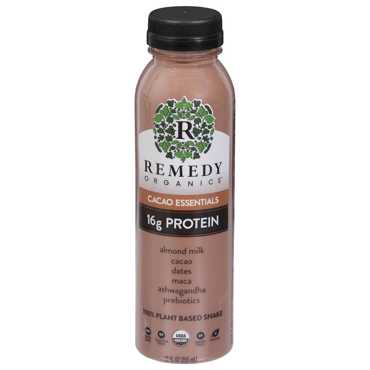 slide 1 of 9, Remedy Organics 100% Plant Based Cacao Essentials Shake 12 fl oz, 12 fl oz