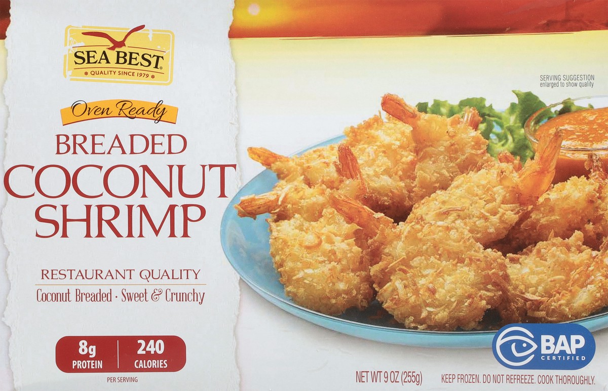 slide 12 of 15, Sea Best Breaded Coconut Shrimp, 9 oz