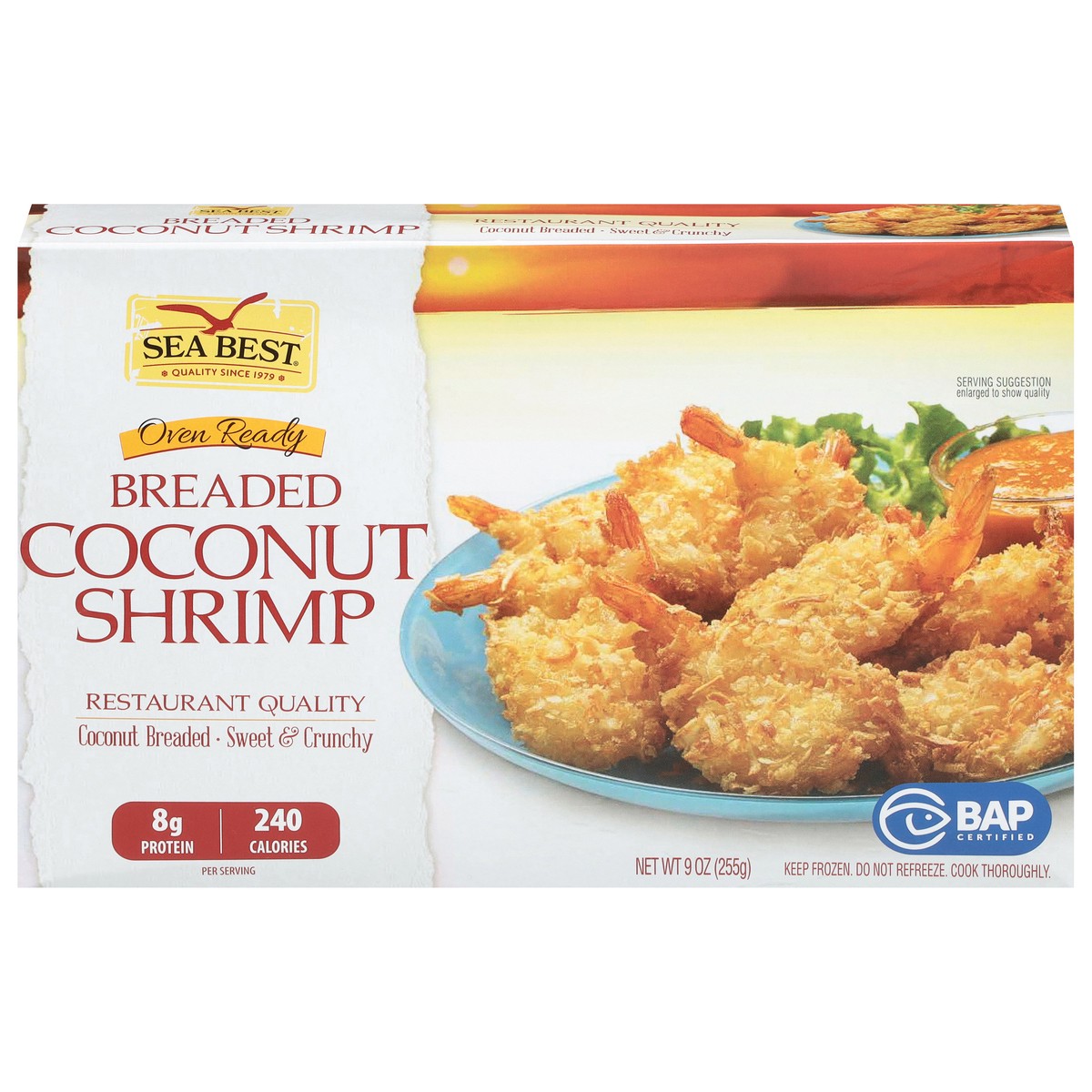 slide 5 of 15, Sea Best Breaded Coconut Shrimp, 9 oz