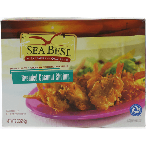 slide 1 of 1, Sea Best Breaded Coconut Shrimp, 9 oz