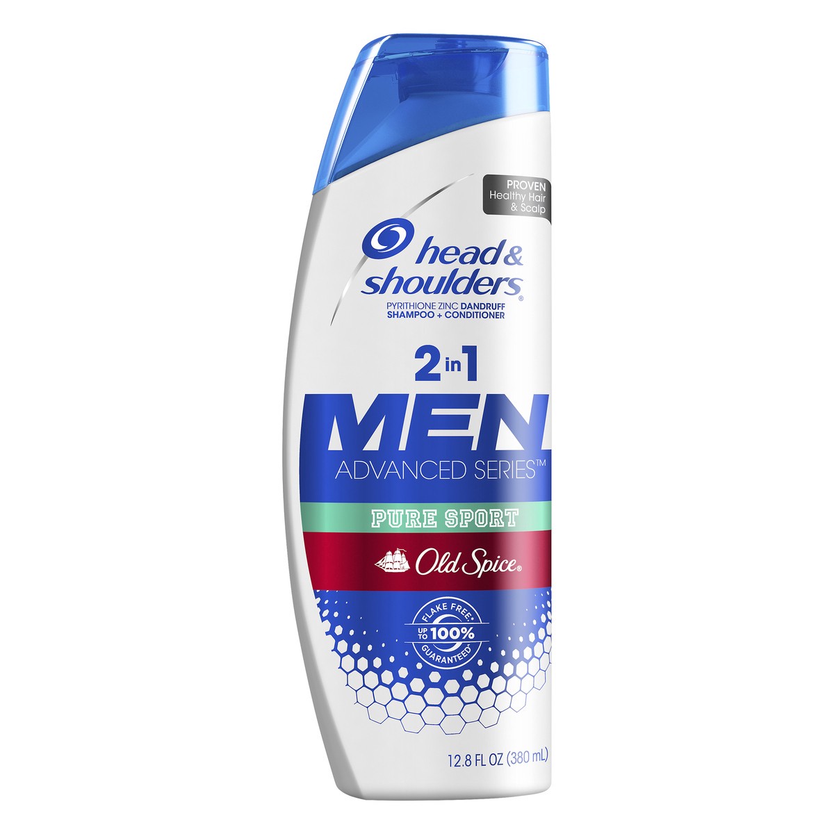 slide 1 of 1, Head & Shoulders Advanced Series Dandruff 2 in 1 Men Old Spice Pure Sport Shampoo + Conditioner 12.8 oz, 12.8 fl oz
