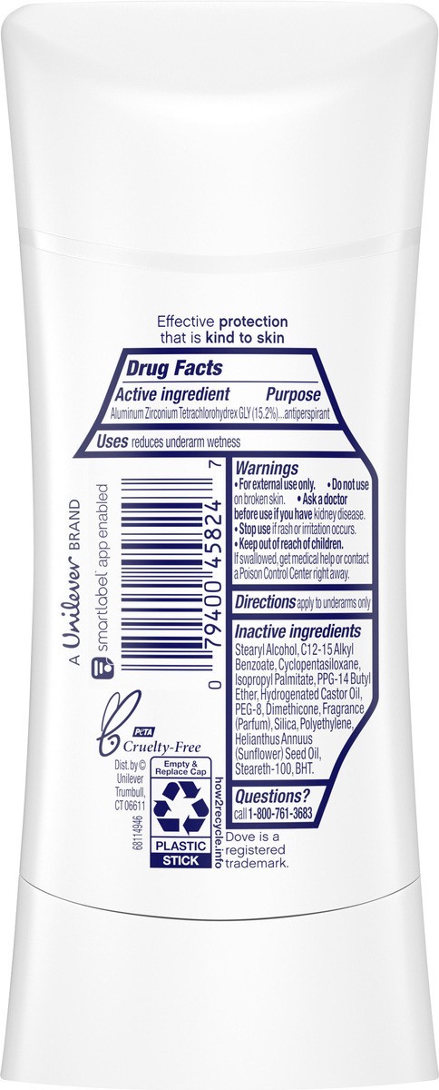 slide 3 of 3, Dove Advanced Care Antiperspirant Deodorant Stick Apple & White Tea, 2.6 oz, 2.6 oz