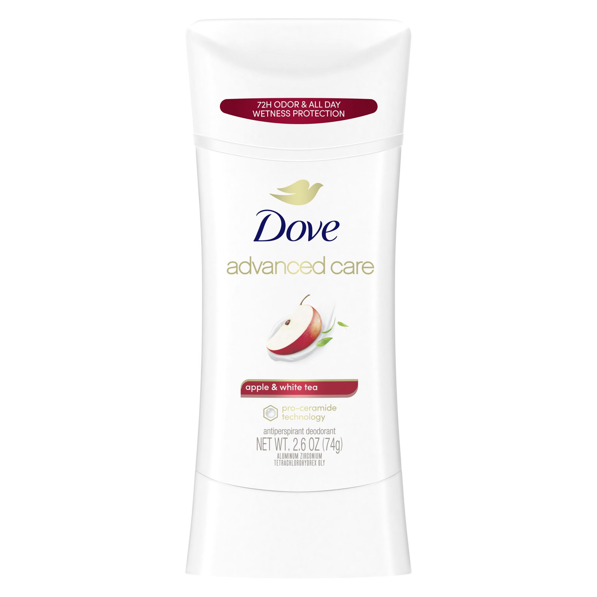 slide 1 of 3, Dove Advanced Care Antiperspirant Deodorant Stick Apple & White Tea, 2.6 oz, 2.6 oz