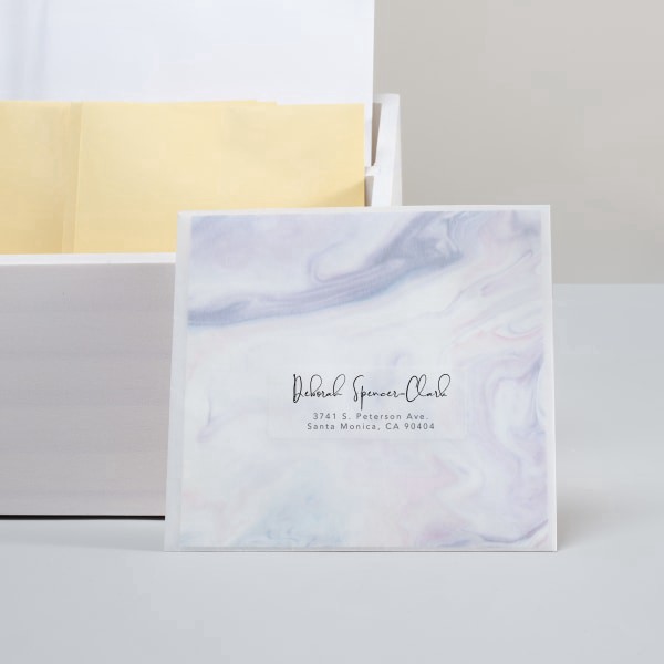 slide 3 of 8, Avery Easy Peel 5630 Permanent Laser Address Labels - Clear, 750 ct