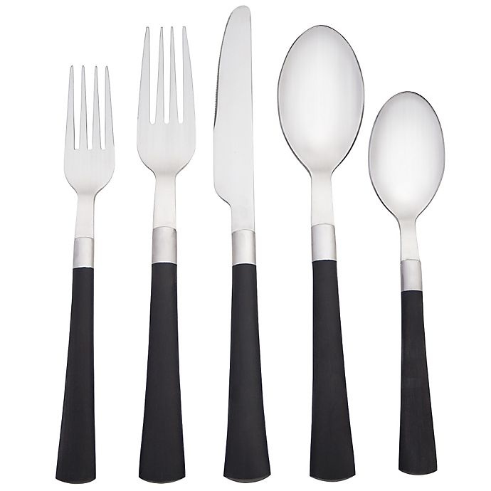 slide 1 of 2, Noritake Colorwave Flatware Place Setting - Graphite, 5 ct