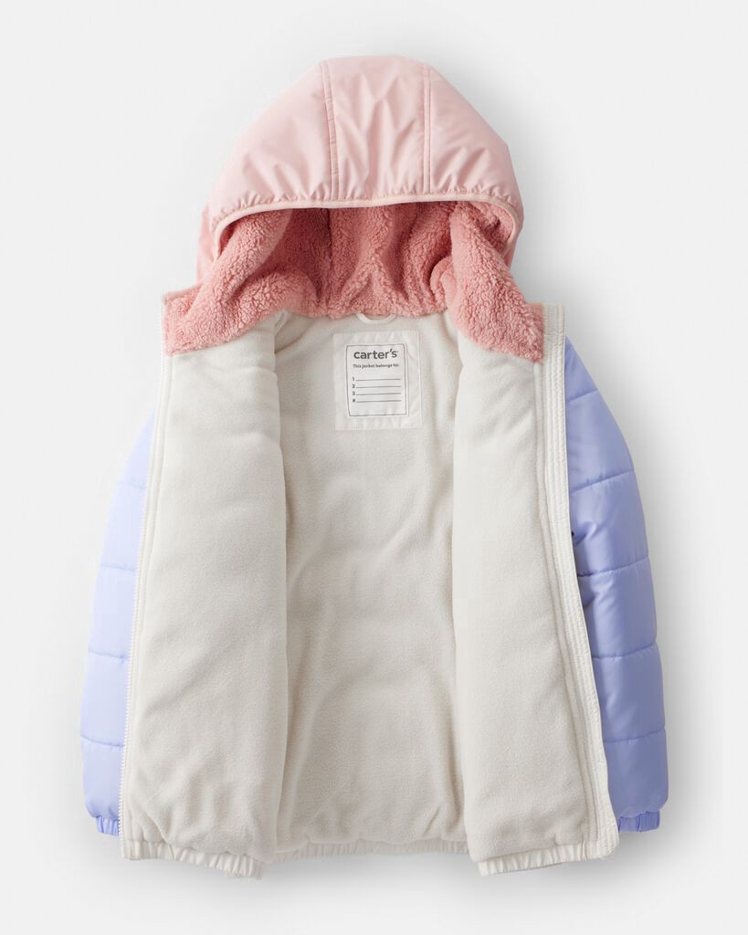 slide 6 of 6, Carter's Girls 2-PIece Color Block Hooded Snowsuit Jacket & Bib Set Multi 6, 1 ct