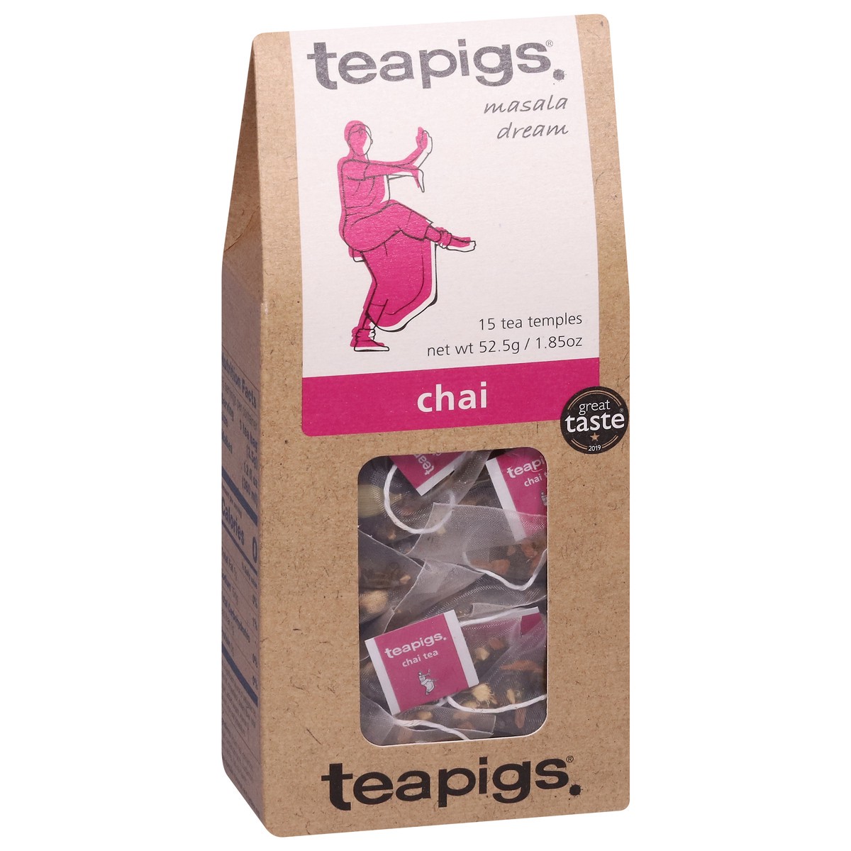 slide 2 of 9, teapigs Tea Temples Chai 15 - 3.5 g Tea Temples, 15 ct