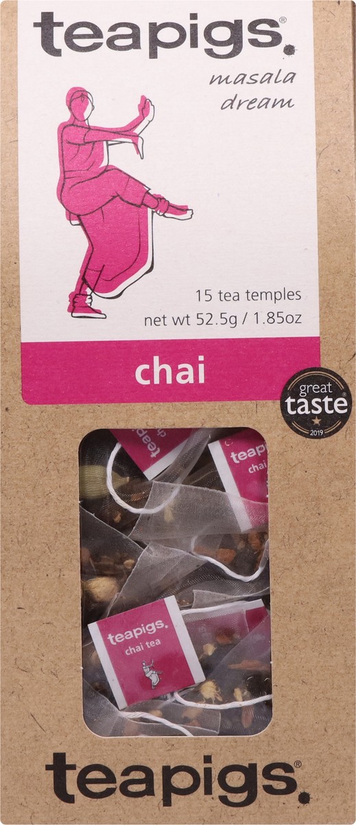 slide 6 of 9, teapigs Tea Temples Chai 15 - 3.5 g Tea Temples, 15 ct