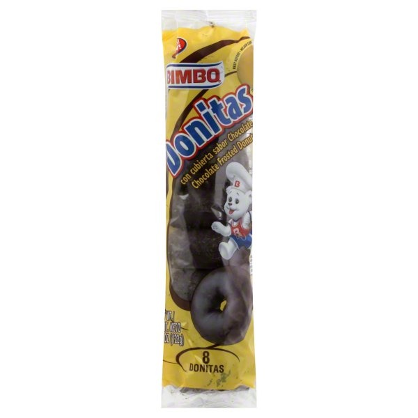 slide 1 of 1, Bimbo Donitas Chocolate, 8 ct