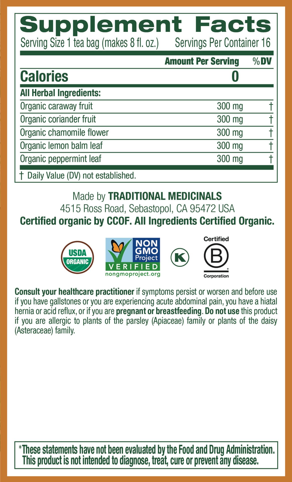 slide 2 of 4, Traditional Medicinals Gas Relief - 16 ct, 16 ct