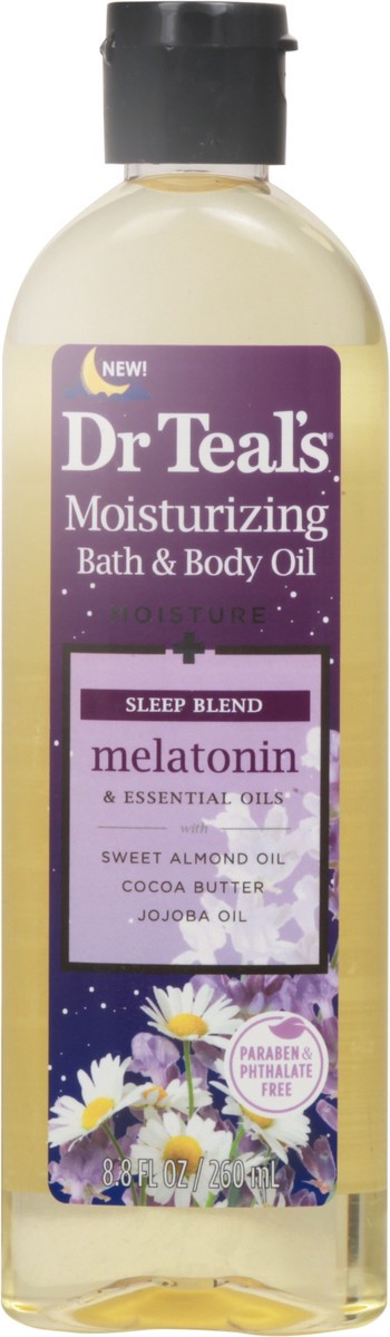 slide 1 of 12, Dr. Teal's Moisturizing Sleep Blend Bath & Body Oil 8.8 fl oz, 8.8 fl oz