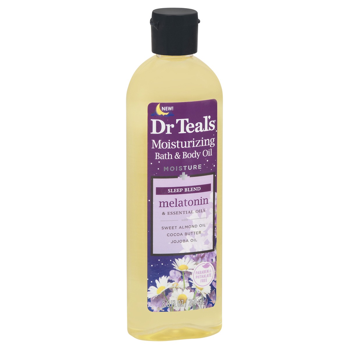 slide 10 of 12, Dr. Teal's Moisturizing Sleep Blend Bath & Body Oil 8.8 fl oz, 8.8 fl oz