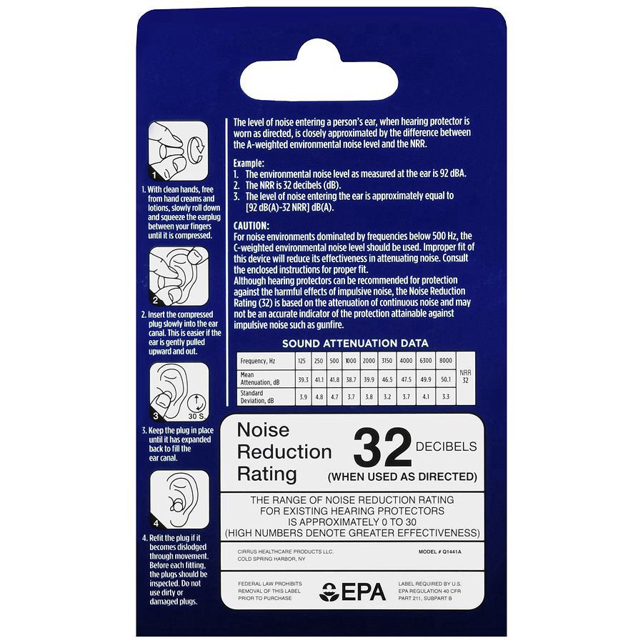 slide 4 of 5, Walgreens Bell-Shaped Foam Earplugs, 10 pair