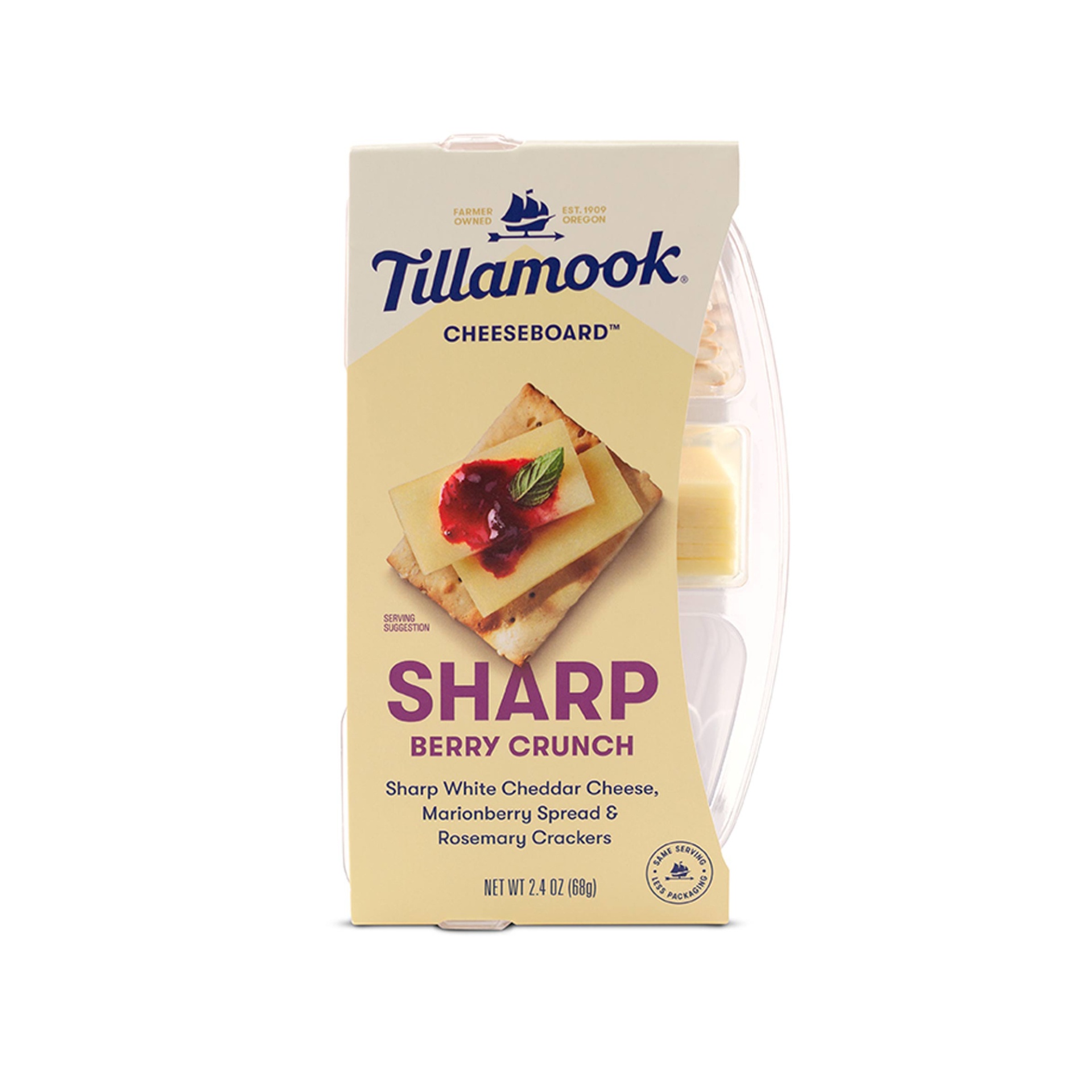 slide 1 of 6, Sharp Berry Crunch Cheese Snack Cheeseboard, 2.4 oz