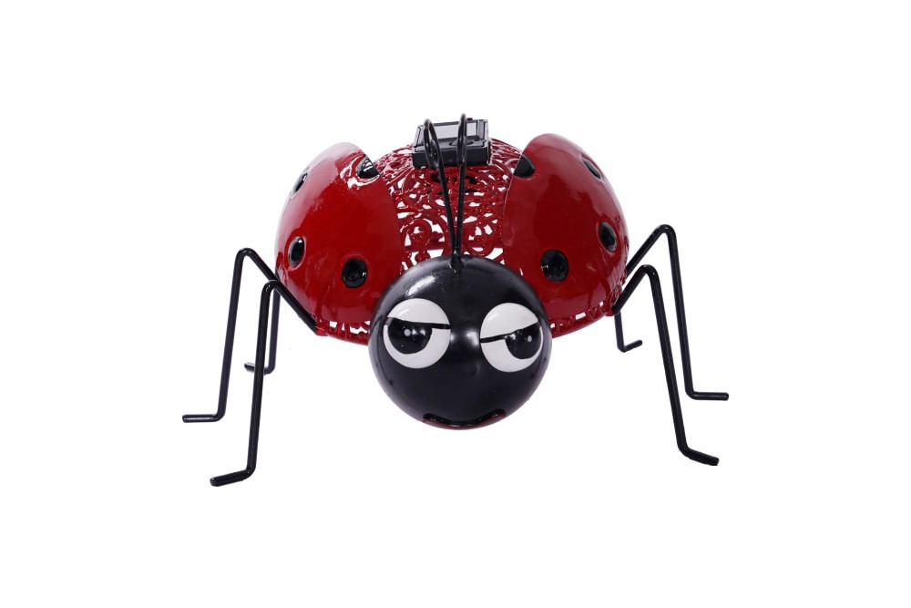 slide 2 of 2, Hd Outdoors Solar Ladybug Filigree - Red, 1 ct
