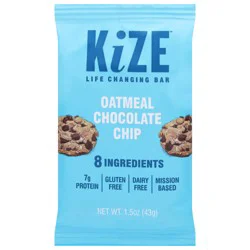 KiZE Bar Oatmeal Chocolate Chip 1.5 oz
