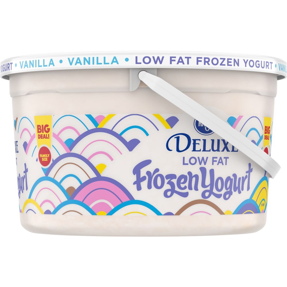 slide 2 of 4, Kroger Party Pail Vanilla Frozen Yogurt, 128 fl oz