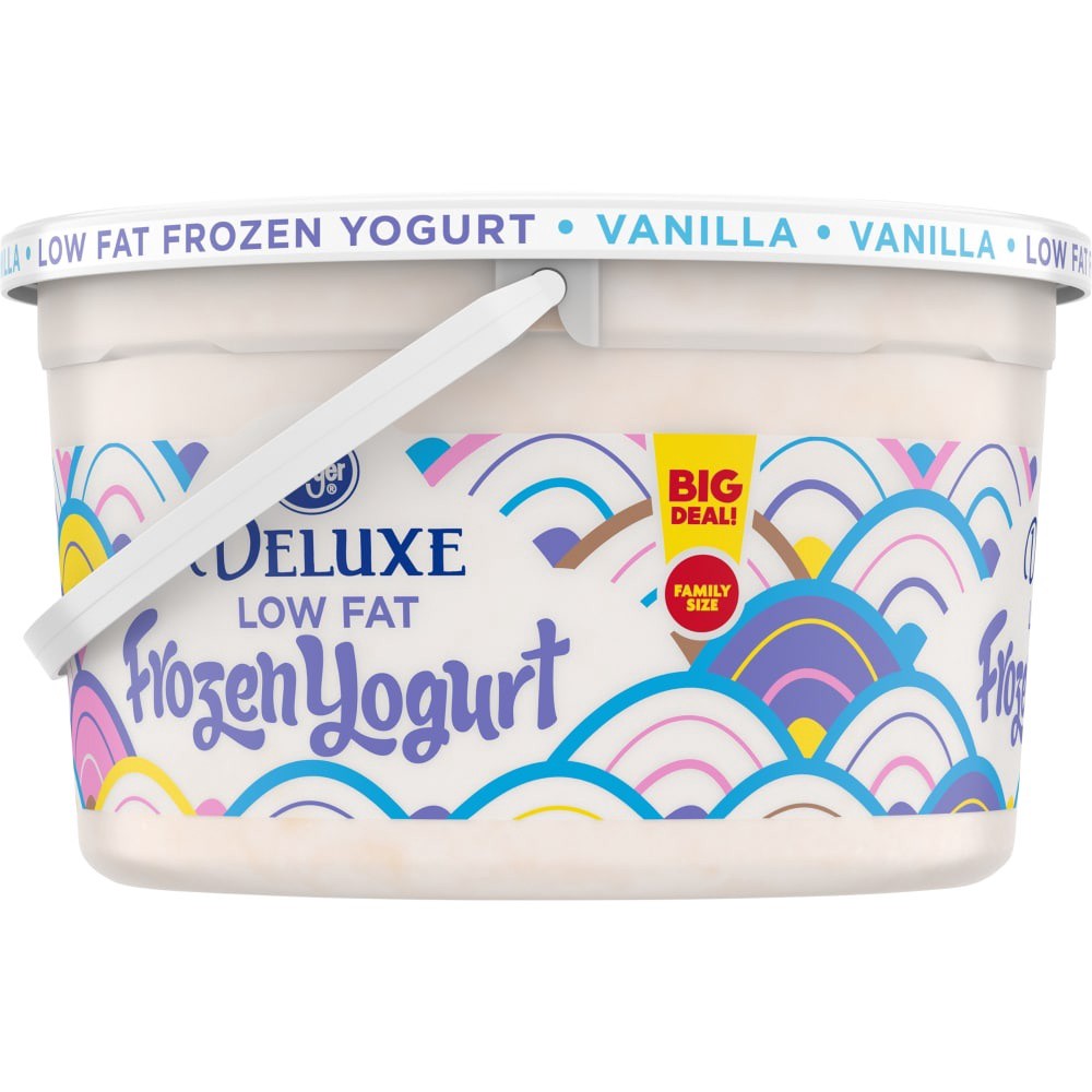 slide 4 of 4, Kroger Party Pail Vanilla Frozen Yogurt, 128 fl oz