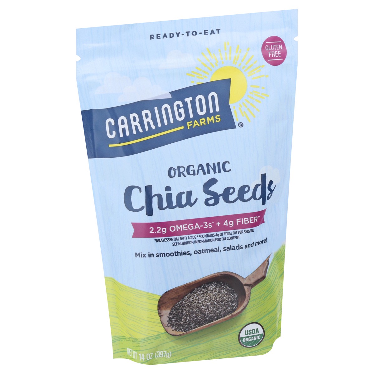 slide 2 of 9, Carrington Farms Organic Chia Seeds 14 oz, 14 oz