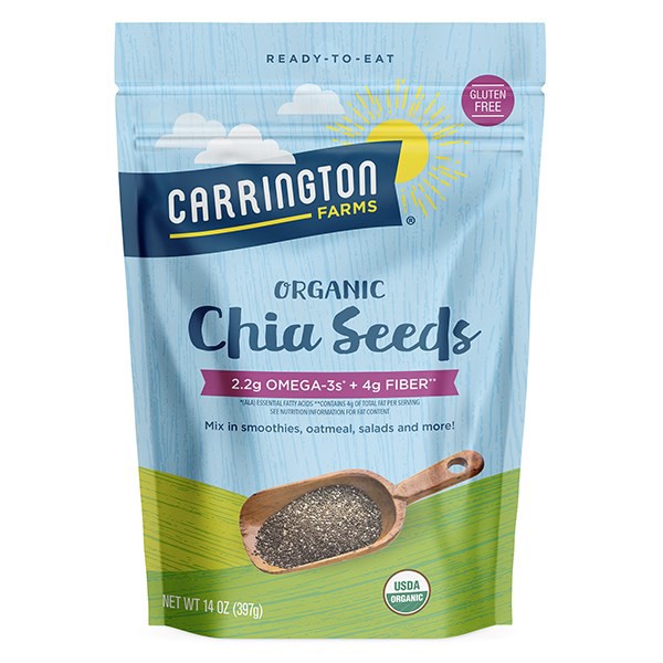 slide 1 of 9, Carrington Farms Organic Chia Seeds 14 oz, 14 oz