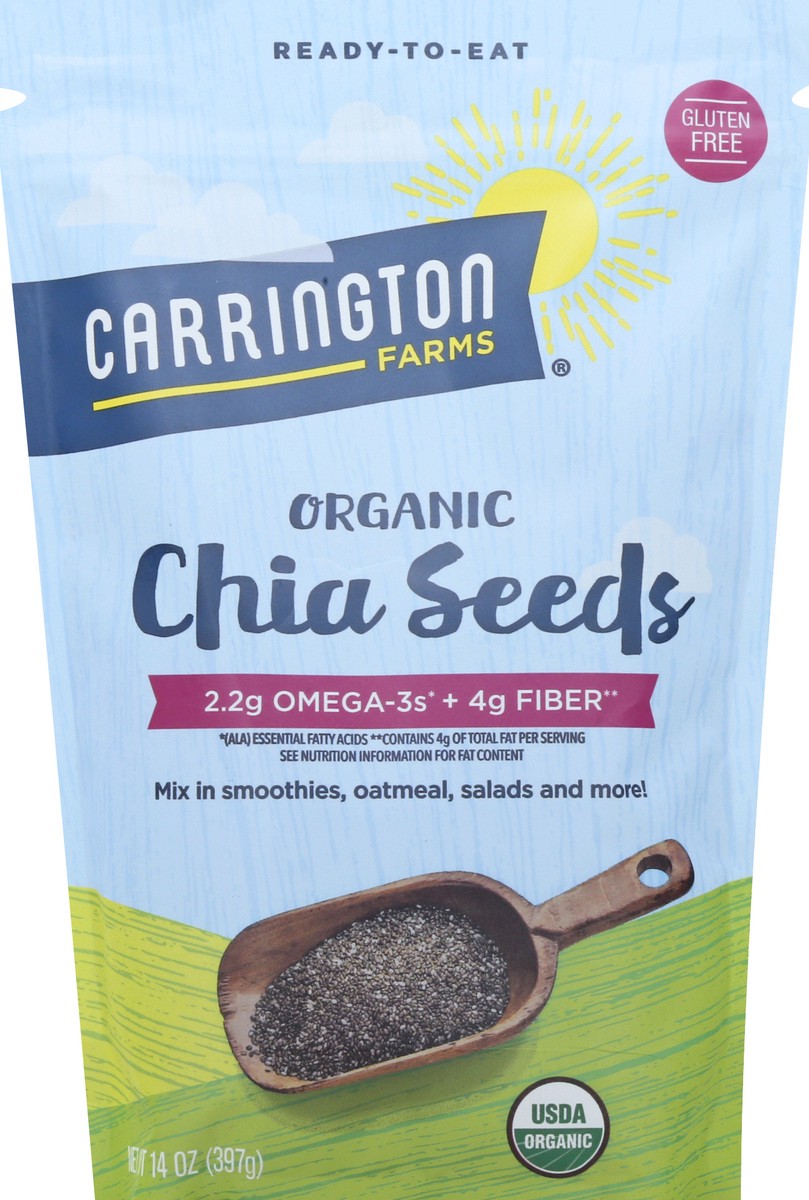 slide 8 of 9, Carrington Farms Organic Chia Seeds 14 oz, 14 oz