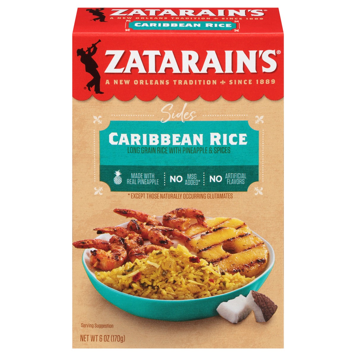 slide 1 of 5, Zatarain's Caribbean Rice, 6 oz