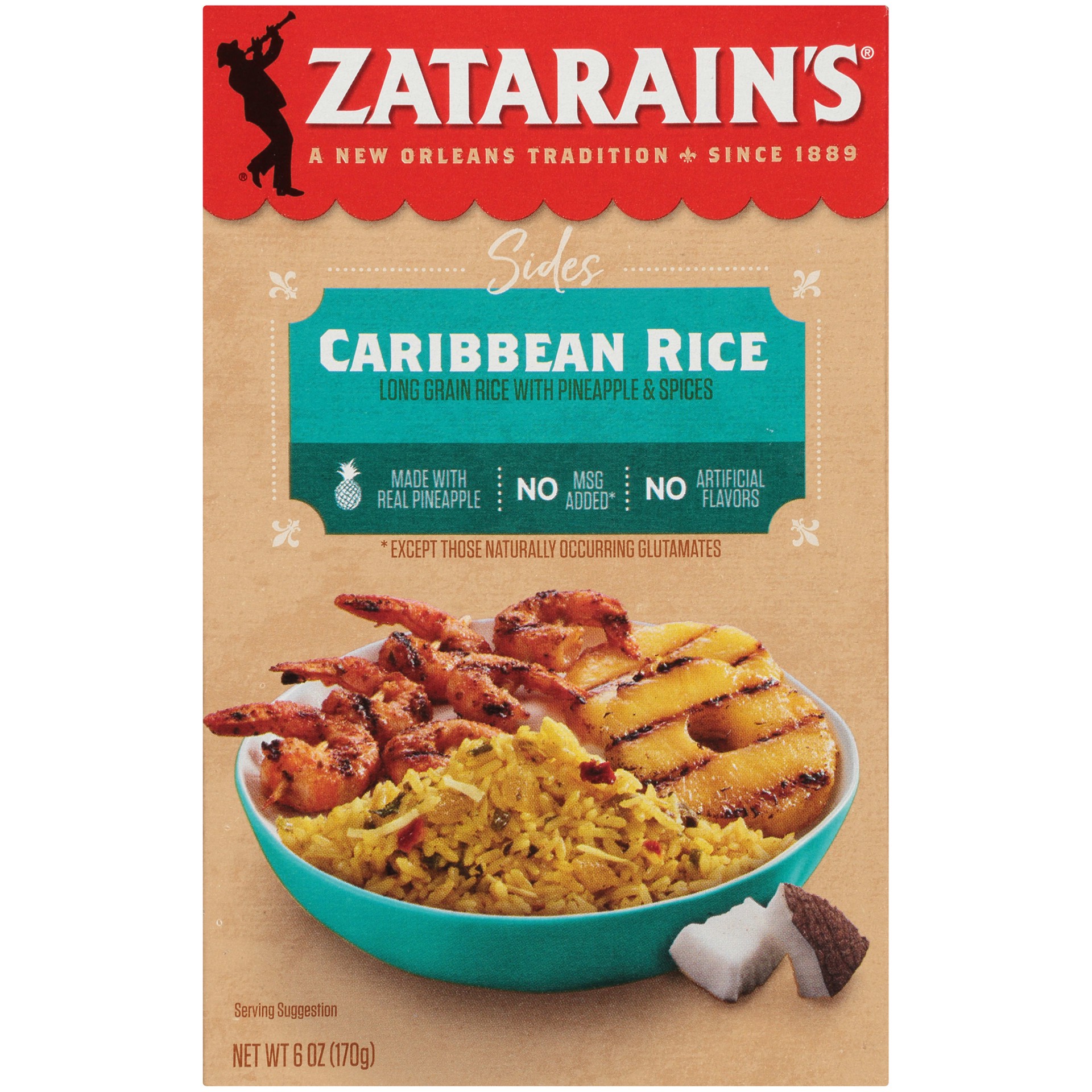 slide 1 of 5, Zatarain's Caribbean Rice, 6 oz