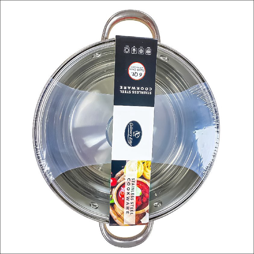 slide 1 of 1, Culinary Edge Ce S/S Dutch Oven Ss Hndl, 1 ct