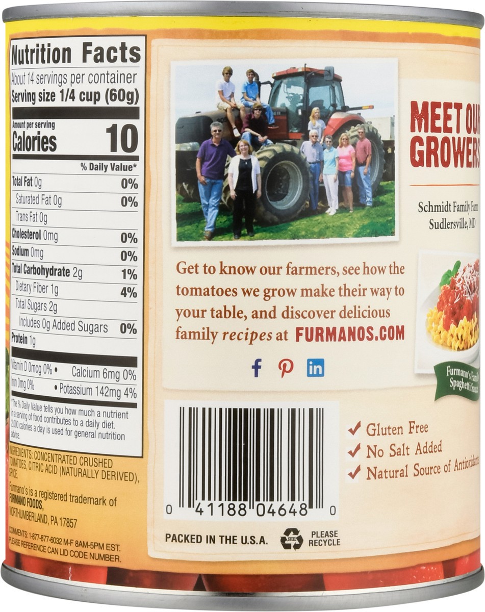 slide 4 of 13, Furmano's Crushed Tomatoes 28 oz, 28 oz