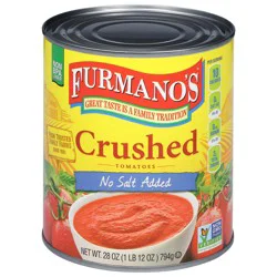 Furmano's No Salt Added Crushed Tomatoes 28 oz