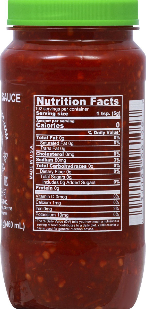 slide 4 of 7, Huy Fong Chili Garlic Sauce, 18 oz