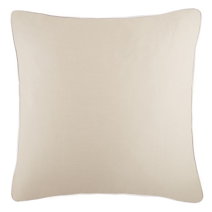 slide 1 of 1, Frette At Home Post Modern European Pillow Sham - Stone/White, 1 ct