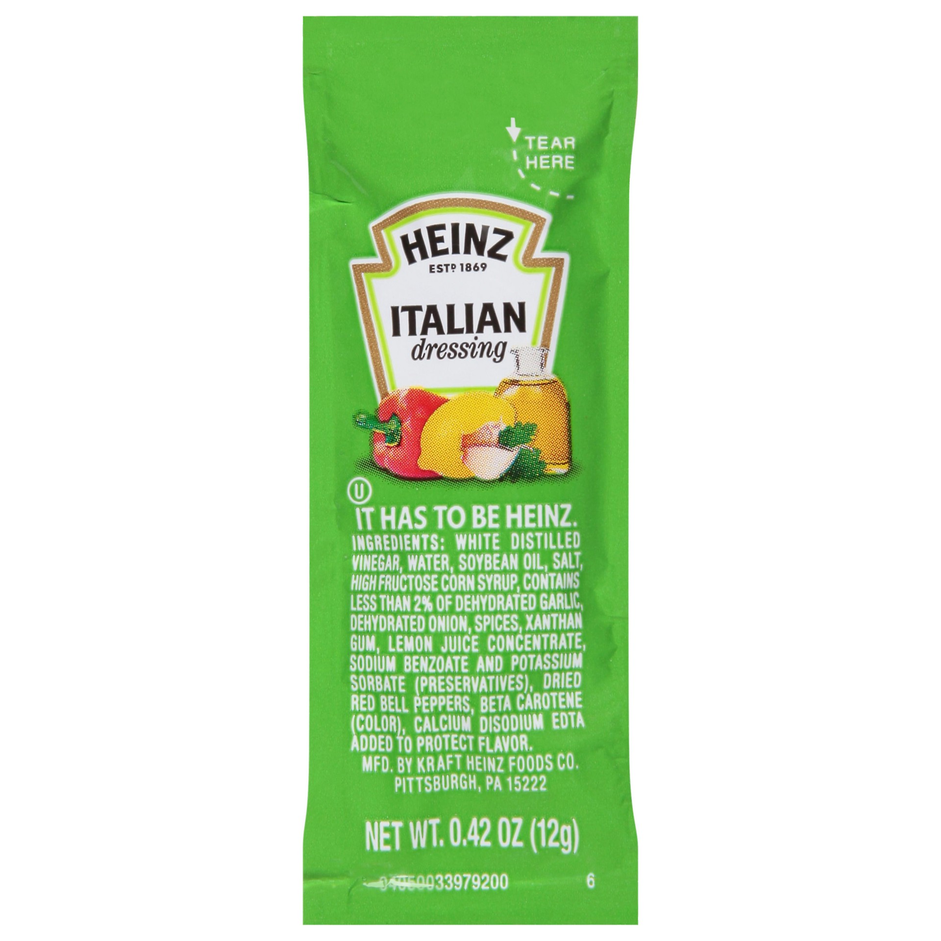 slide 3 of 4, Heinz Single Serve Italian Salad Dressing, 200 ct Casepack, 200 ct