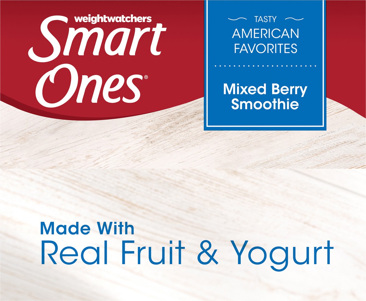 slide 5 of 11, Smart Ones Tasty American Favorites Mixed Berry Smoothie 8 fl. oz. Box, 8 fl oz