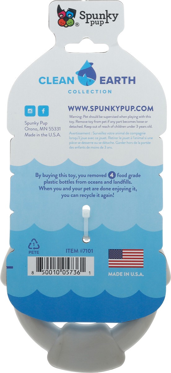 slide 9 of 11, Spunky Pup Dog Toy Clean Earth Recycled Rign, 1 ct